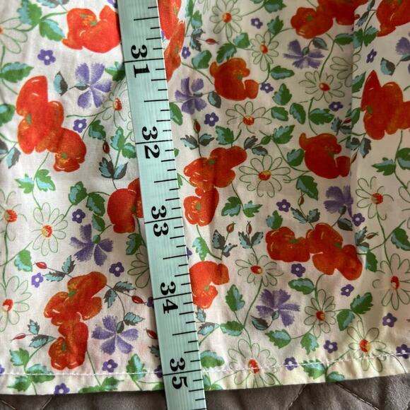 ByTiMO Festive Floral Puff Sleeve Mini Drop Waist Dress In Poppy Size XS - Picture 16 of 16